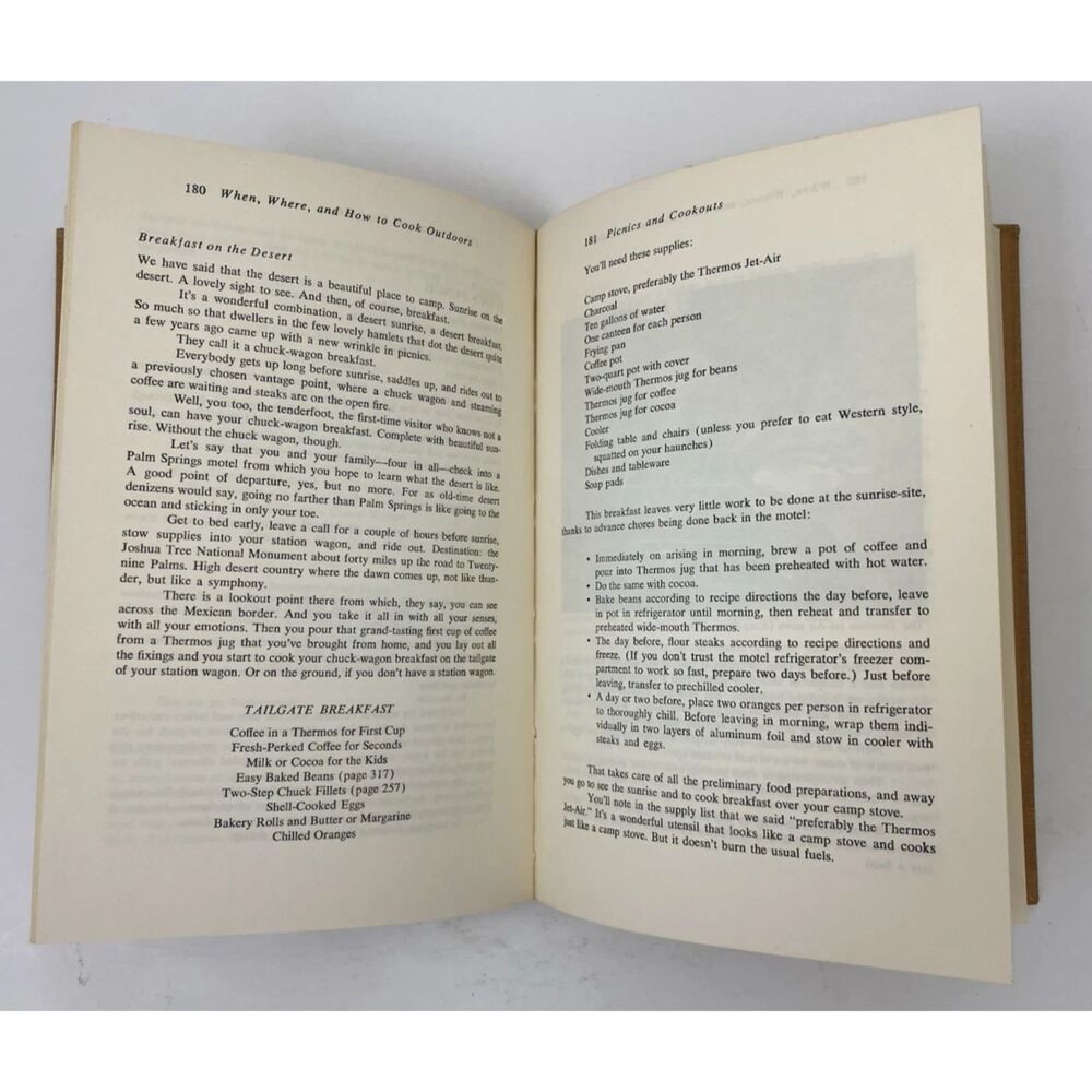 THE COMPLETE OUTDOOR COOKBOOK Dan Inez Morris Vtg 1970 DJ Picnic Camping Recipes - Picture 15 of 16